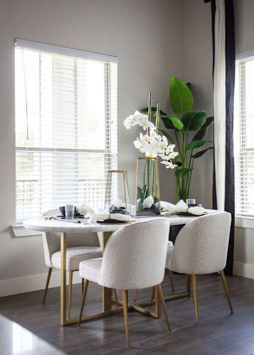 dining room table view