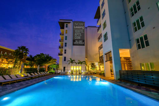 night pool
