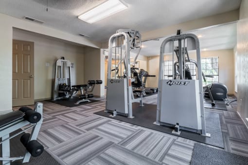our apartments have a gym with a variety of exercise equipment