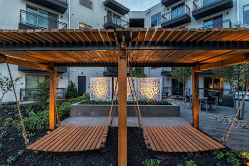 outdoor lounge  in our luxury west dallas apartments