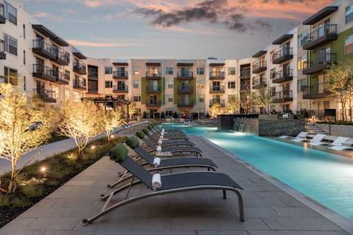 resort-style pool  in our luxury west dallas apartments