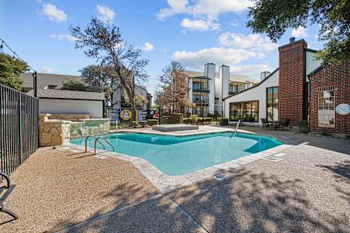 our apartments have a swimming pool and a building with a pool