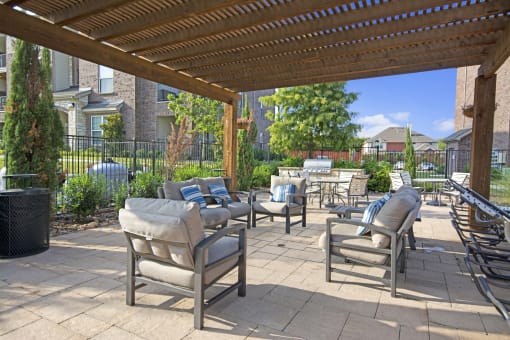 Outdoor Lounge Seating and BBQ Grill