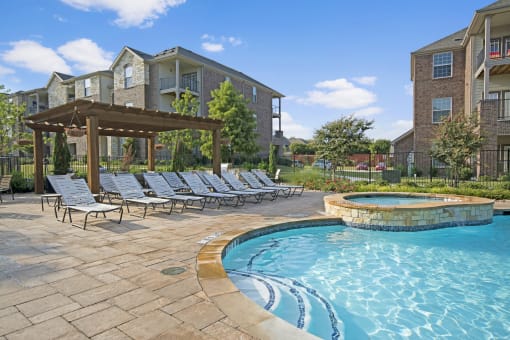 Outdoor Pool and Lounge Seating