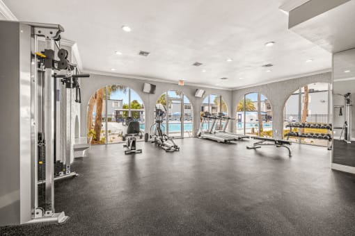 the gym at the estates apartments