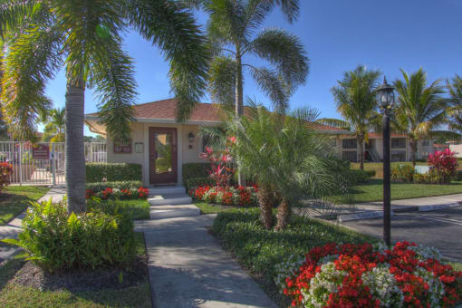 Entrance to clubhouse