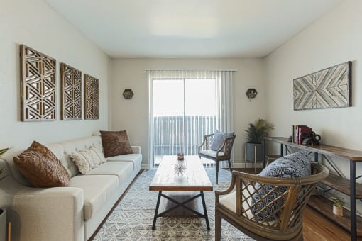 living room in north houston apartments