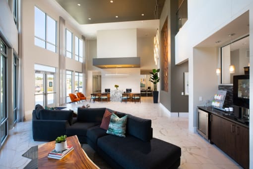 Leasing office lobby