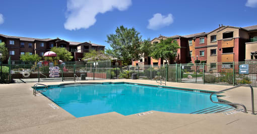 the swimming pool at the addison apartments