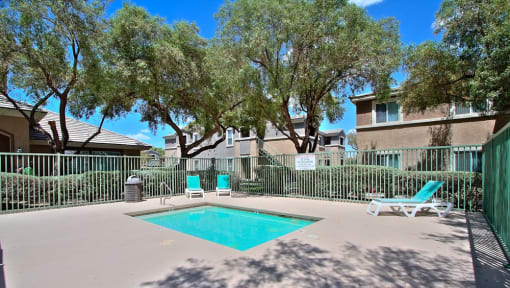 the swimming pool at the preserve at polo apartments tx