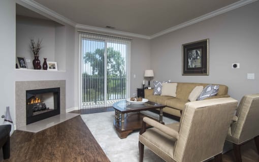 PLANK flooring in the Living Room at The Sanctuary of Lake Villa, Lake Villa, IL, 60046