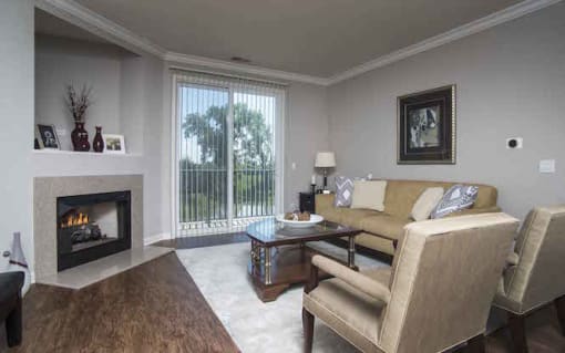 Designer Unit Living Room  at The Sanctuary of Lake Villa, Lake Villa, 60046