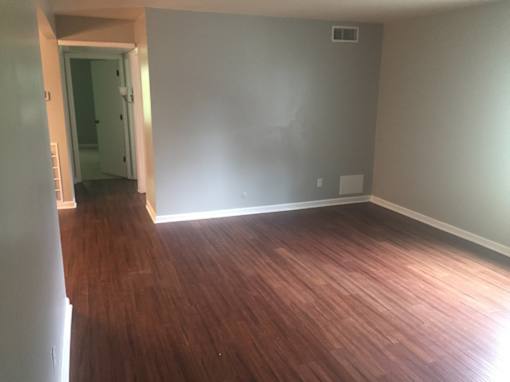 Living room at Penn Park Apartments in Meridian-Kessler neighborhood.