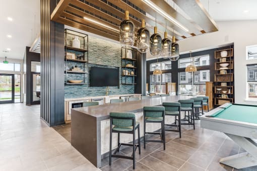 Clubhouse Kitchen at Plat 4 at Research Triangle, Durham
