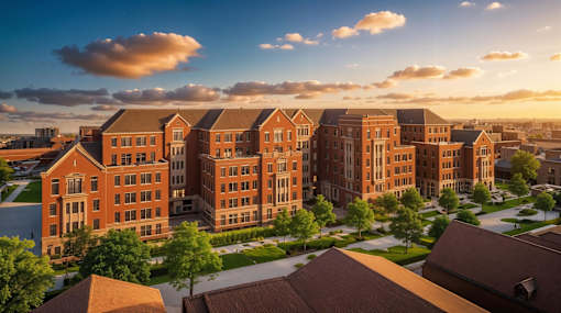 Aerial Exterior View at The Beverly, Bloomington Indiana