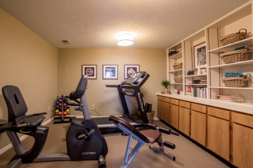 fitness center with gym equipment