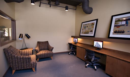 Business Center at The Ambassador at Library Square, Indiana