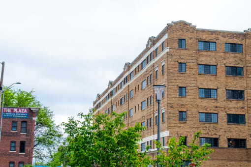 Tall Building Exterior View at The Ambassador at Library Square, Indianapolis, 46204
