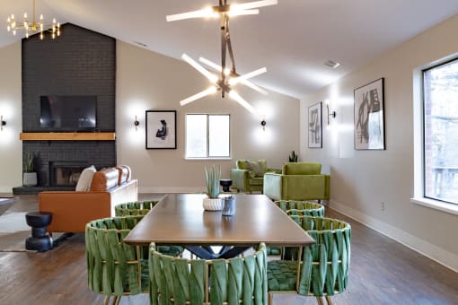 Clubhouse Dining at Bradford Ridge Apartments, Bloomington, 47403