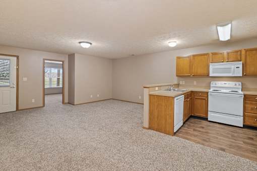 Open layout at Stadium Lofts Apartments in Terre Haute, IN 47803