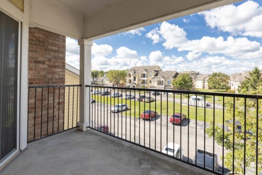 Balcony at Center Point Apartments, Indianapolis