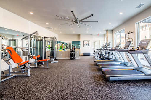 Modern Fitness Center at The Congress at Library Square, Indianapolis, IN