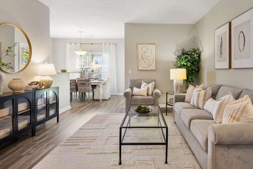 Spacious Living Room at Fieldstone at Glenwood Crossing, Cincinnati, 45215