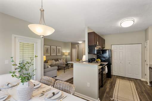 Dining Room and Kitchen at Fieldstone at Glenwood Crossing, Cincinnati, OH