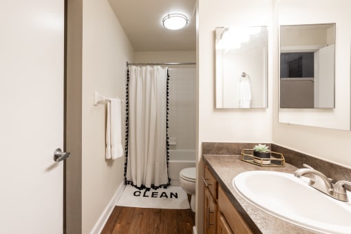 Luxurious Bathroom at Harness Factory Lofts and Apartments, Indianapolis, IN, 46204