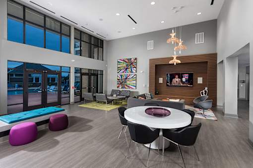 Resident Lounge at Mosaic at Levis Commons, Ohio