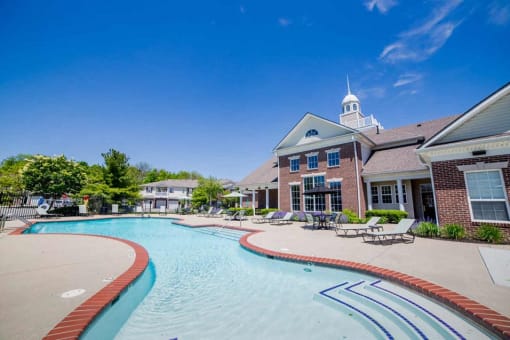 Resort style pool at The Reserve at Williams Glen Apartments, Zionsville, IN