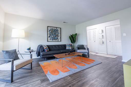 Wood Inspired Plank Flooring at Gramercy Apartments, Carmel Indiana