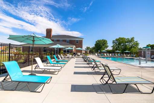 Pool With Sunning Deck at Gramercy Apartments, Carmel