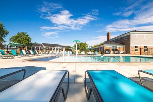 Poolside Lounge Area at Gramercy Apartments, Indiana, 46032
