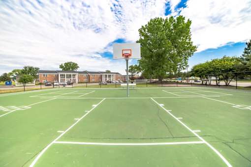 Outdoor Basketball Court at Gramercy Apartments, Carmel, IN
