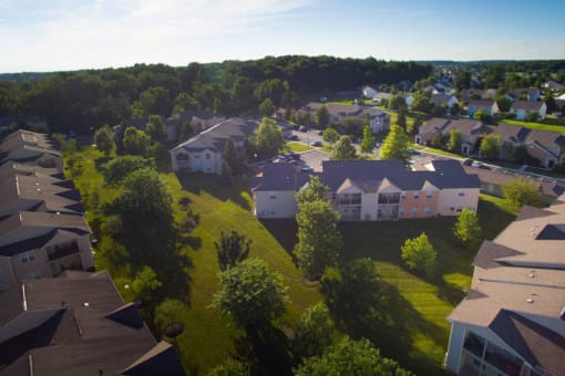 Drone View Of Property at Steeplechase at Shiloh Crossing, Indiana