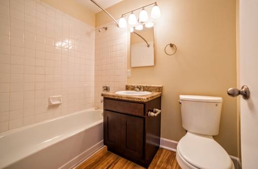 Luxurious Bathroom at The Plaza at Library Square, Indianapolis