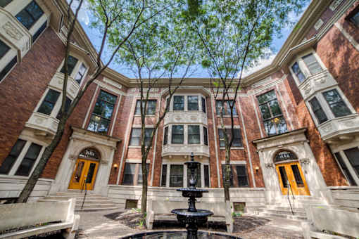 Exquisite Exterior at The Plaza at Library Square, Indianapolis, IN