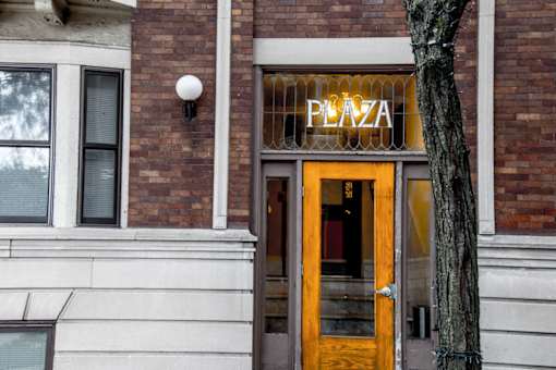 Entrance To The Property at The Plaza at Library Square, Indiana