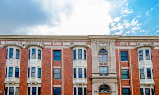 Property Building View at The Plaza at Library Square, Indianapolis, IN, 46204