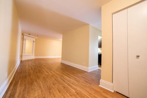 Spacious Living Area at The Plaza at Library Square, Indianapolis, IN