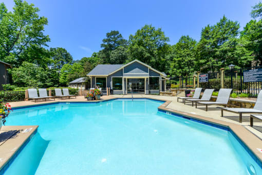 Sparkling Swimming Pool at Rosemont Vinings Ridge, Atlanta, Georgia