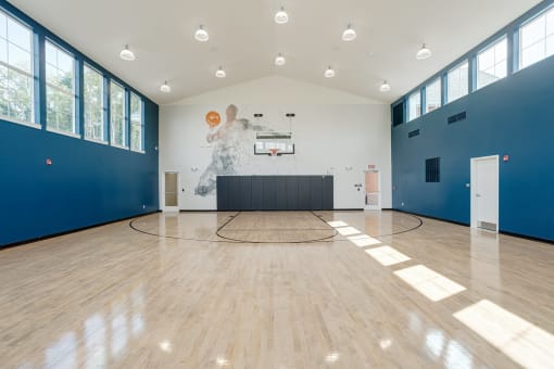 Indoor Basketball Court at Whetstone Flats, Nashville, TN