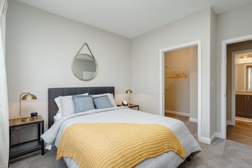 Comfortable Bedroom With Accessible Closet at Whetstone Flats, Nashville
