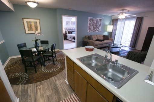 Sink With Faucet at Residence at White River, Indianapolis, 46228