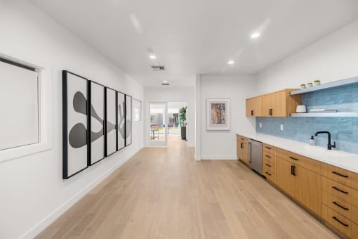 Clubhouse kitchen at THE ARLO, California, 95621