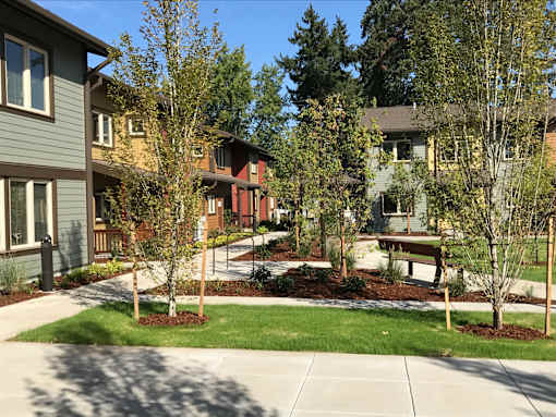 Outdoor Landscape at Bridge Meadows Beaverton 55+, Beaverton Oregon
