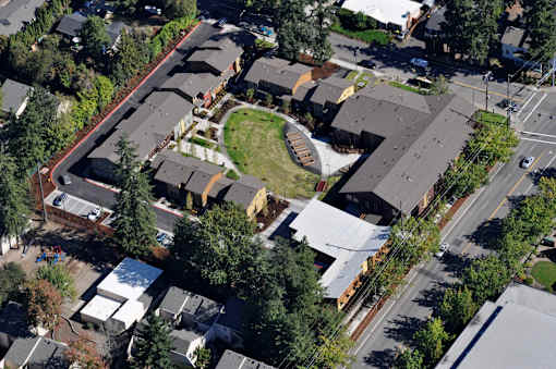 Drone View at Bridge Meadows Beaverton 55+, Beaverton, OR