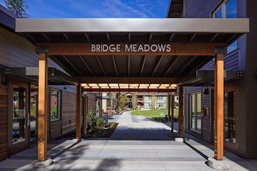 Front Entrance View at Bridge Meadows Beaverton 55+, Beaverton, OR 97005