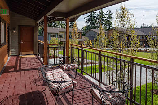 Balcony And Patio at Bridge Meadows Beaverton 55+, Oregon
